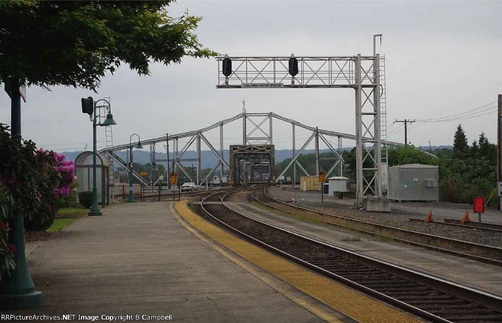 Amtrak Station and Columbia River Bridge